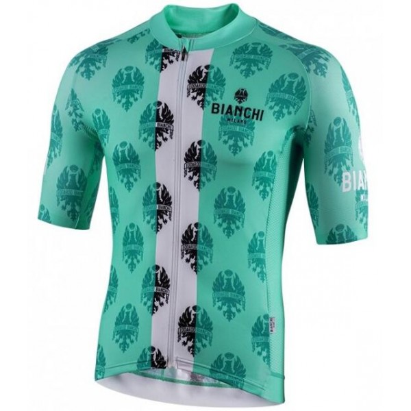 Fahrradbekleidung Radsport 2020 BIANCHI MILANO Roncaccio Trikot Kurzarm Outlet Grün Radtrikot Kaufen