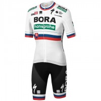 Fahrradbekleidung Radsport 2020 BORA-hansgrohe Slovakian Champion Radbekleidung Satz Trikot Kurzarm+Fahrradhose Se Radtrikot Kaufen