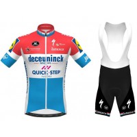 Fahrradbekleidung Radsport 2020 DECEUNINCK QUICK-STEP Luxembourgian Champion Radbekleidung Satz Trikot Kurzarm+Träger Radtrikot Kaufen
