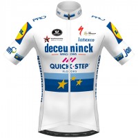 Fahrradbekleidung Radsport 2020 DECEUNINCK QUICK-STEP European Champion Trikot Kurzarm Outlet Radtrikot Kaufen