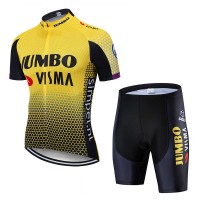 Fahrradbekleidung Radsport 2020 TEAM JUMBO-VISMA Radbekleidung Satz Trikot Kurzarm+Fahrradhose Se Radtrikot Kaufen