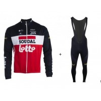Fahrradbekleidung Radsport 2020 LOTTO SOUDAL Trikot Langarm+ Trägerh Radtrikot Kaufen