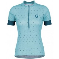 Fahrradbekleidung Radsport 2020 Damen SCOTT Endurance 20 Trikot Kurzarm Outlet blau Radtrikot Kaufen