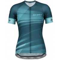Fahrradbekleidung Radsport 2020 Damen SCOTT RC Pro Trikot Kurzarm Outlet blau Radtrikot Kaufen