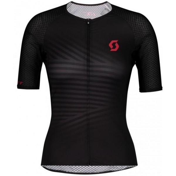 Fahrradbekleidung Radsport 2020 Damen SCOTT RC Premium Climber Trikot Kurzarm Outlet schwarz Radtrikot Kaufen