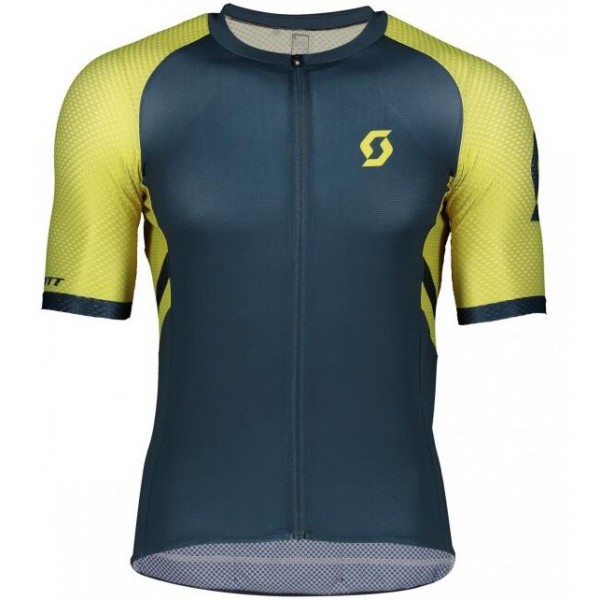 Fahrradbekleidung Radsport 2020 SCOTT RC Premium Climber Trikot Kurzarm Outlet gelb/blau Radtrikot Kaufen Fahrradbekleidung Radsport 2020 SCOTT RC Premium Climber Trikot Kurzarm Outlet gelb/blau Radtrikot Kaufen