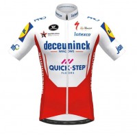 Fahrradbekleidung Radsport 2020 DECEUNINCK QUICK-STEP TdF Trikot Kurzarm Outlet rot We Radtrikot Kaufen