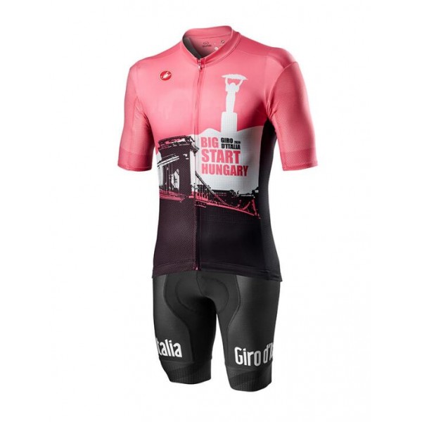 Fahrradbekleidung Radsport 2020 GIRO D'ITALIA Hungary Radbekleidung Satz Trikot Kurzarm+Trägerhosen Set Outl Radtrikot Kaufen