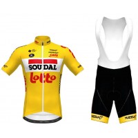 Fahrradbekleidung Radsport 2020 Lotto Soudal TdF Radbekleidung Satz Trikot Kurzarm+Trägerhosen Set Outlet Ge Radtrikot Kaufen
