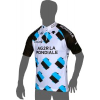 AG2R LA MONDIALE 2014 Kurzarmtrikot (kurzer Reißverschluss) Radsport-Profi-Team