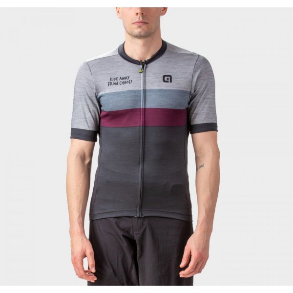 ALE CHAOS Gravel Radtrikot kurzarm schwarz/grau ALE CHAOS Gravel Radtrikot kurzarm schwarz/grau