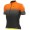 ALE GRADIENT Radtrikot kurzarm schwarz/neonorange