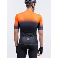 ALE GRADIENT Radtrikot kurzarm schwarz/neonorange