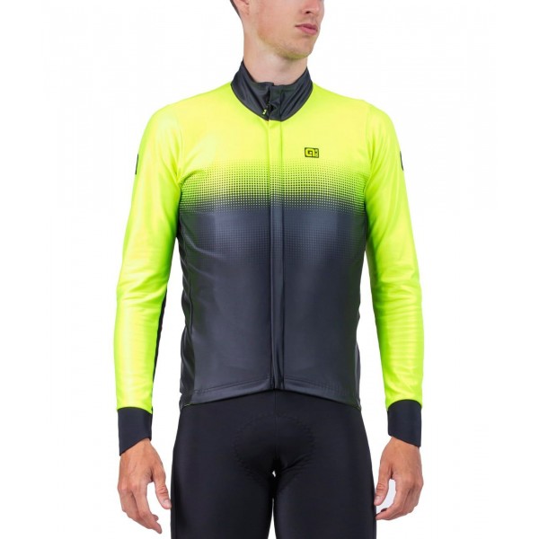 ALE GRADIENT Fahrradjacke neongelb/schwarz
