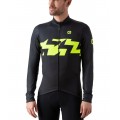 ALE READY Radtrikot langarm schwarz/neongelb