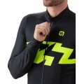 ALE READY Radtrikot langarm schwarz/neongelb