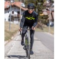 ALE READY Radtrikot langarm schwarz/neongelb