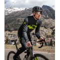 ALE READY Radtrikot langarm schwarz/neongelb