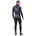 ALE SKULL Radtrikot langarm schwarz