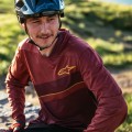 ALPS 8.0 Radtrikot langarm MTB/Freeride burgundy maroon ALPS 8.0 Radtrikot langarm MTB/Freeride burgundy maroon