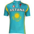 Astana kasachischer Meister 2010 Radsport-Profi-Team-Kurzarmtrikot mit kurzem Reißverschluss Astana kasachischer Meister 2010 Radsport-Profi-Team-Kurzarmtrikot mit kurzem Reißverschluss