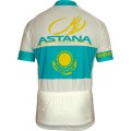 ASTANA kasachischer Meister 2011 Radsport-Profi-Team-Kurzarmtrikot mit kurzem Reißverschluss