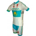 ASTANA kasachischer Meister 2011 Radsport-Profi-Team-Kurzarmtrikot mit kurzem Reißverschluss