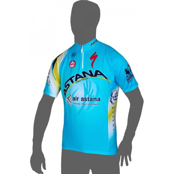 ASTANA 2014 Kurzarmtrikot (kurzer Reißverschluss) Radsport-Profi-Team ASTANA 2014 Kurzarmtrikot (kurzer Reißverschluss) Radsport-Profi-Team
