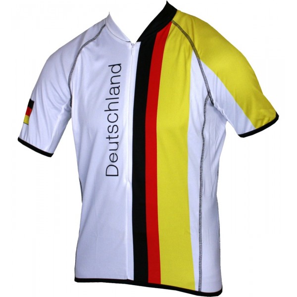 Deutschland Limited Design Edition Radtrikot kurzarm weiß Deutschland Limited Design Edition Radtrikot kurzarm weiß