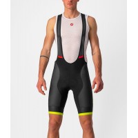 COMPETIZIONE KIT Trägerhose kurz schwarz/neon-gelbgrün (black/electric lime)