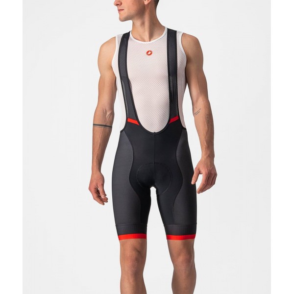 COMPETIZIONE KIT Trägerhose kurz schwarz/rot COMPETIZIONE KIT Trägerhose kurz schwarz/rot