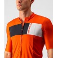 PROLOGO 7 Radtrikot kurzarm rot/orange PROLOGO 7 Radtrikot kurzarm rot/orange