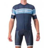 SCORPIONE 3+COMPETIZIONE KIT Radsport-Set (Kurzarmtrikot+Trägerhose) blau