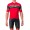 SCORPIONE 3+COMPETIZIONE KIT Radsport-Set (Kurzarmtrikot+Trägerhose) rot/schwarz