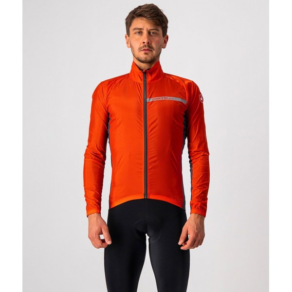 SQUADRA STRETCH JACKET-Fahrrad Windjacke orange-rot SQUADRA STRETCH JACKET-Fahrrad Windjacke orange-rot