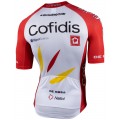 COFIDIS 2021 Radtrikot kurzarm (langer RV)-Radsport-Profi-Team