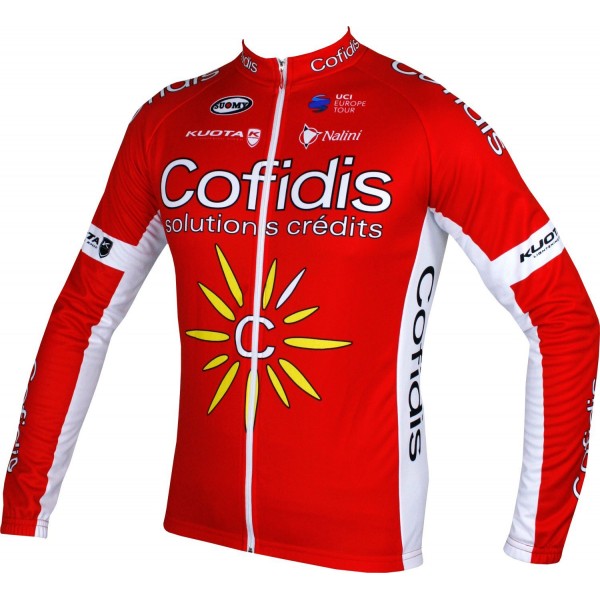 COFIDIS 2018 Radtrikot langarm-Radsport-Profi-Team