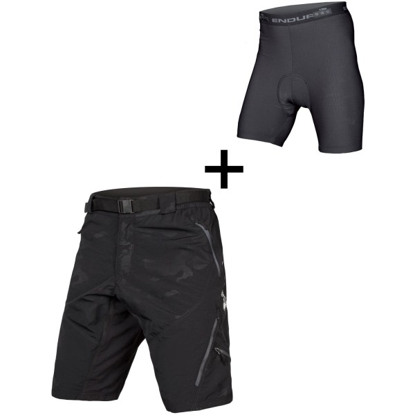 HUMMVEE II Bike Shorts black camo