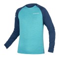 SINGLETRACK Radtrikot langarm MTB/Freeride blau