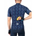 Supercraft Radtrikot kurzarm blau