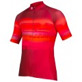 Virtual Texture Radtrikot kurzarm rot