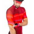 Virtual Texture Radtrikot kurzarm rot