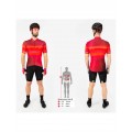 Virtual Texture Radtrikot kurzarm rot