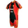 ESPAÑA 2012 Radsport-Profi-Team-Kurzarmtrikot mit kurzem Reißverschluss