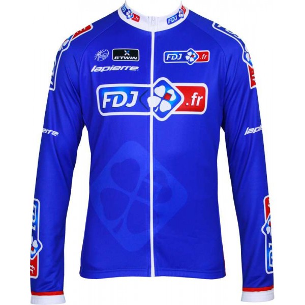 FRANCAISE DES JEUX (FDJ)-TOUR 2013 Radsport-Profi-Team-Langarmtrikot FRANCAISE DES JEUX (FDJ)-TOUR 2013 Radsport-Profi-Team-Langarmtrikot
