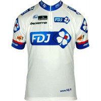 FRANCAISE DES JEUX (FDJ) 2013 Kurzarmtrikot mit kurzem Reißverschluss-Radsport-Profi-Team