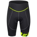B30 Radhose kurz schwarz/neongelb