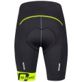 B30 Radhose kurz schwarz/neongelb