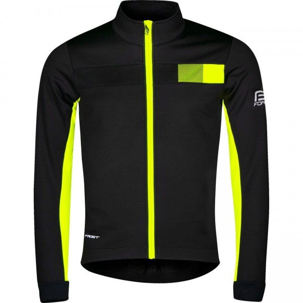 FROST Softshell Fahrradjacke schwarz/neongelb FROST Softshell Fahrradjacke schwarz/neongelb