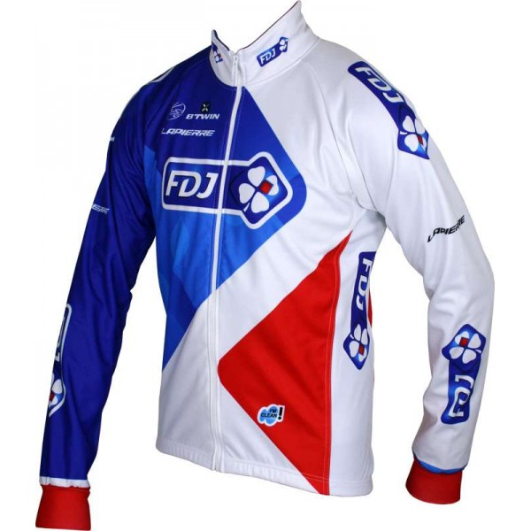 FRANCAISE DES JEUX (FDJ) 2016 Fahrrad Winterjacke B'TWIN Radsport-Profi-Team